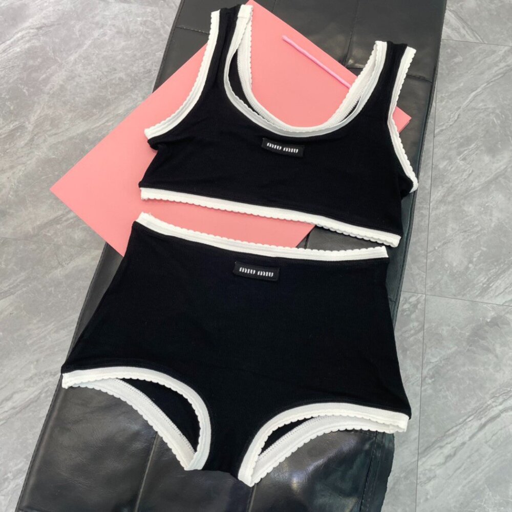 Miu Miu elegant two-piece swimsuit (without padding) Size S